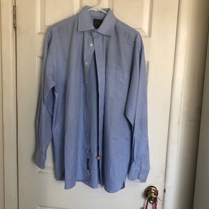 Jos Banks- blue button up.